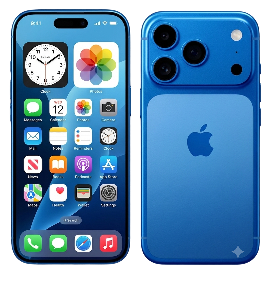 Teal foldable phone